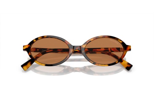 MIU MIU MU 04ZS - ​19P2Z1 - ​50 Okulary przeciwsłoneczne Havanna Owalny