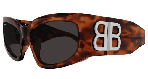 Balenciaga BB0321S - 003 - 57 Okulary przeciwsłoneczne Havanna Kocie oczy