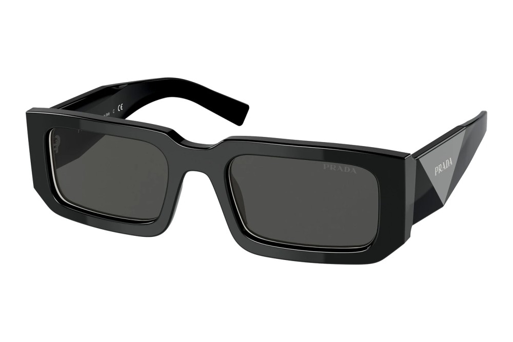 PRADA PR 06YS - 09Q5S0 - 53 Okulary przeciwsłoneczne Czarny Kanciaste