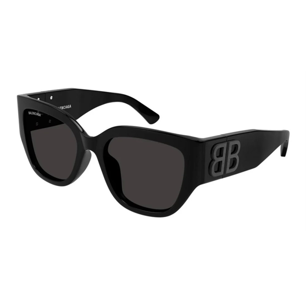 Balenciaga BB0323SK - 001 - 55 Okulary przeciwsłoneczne Czarny Kanciaste