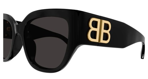 Balenciaga BB0323SK - 002 - 55 Okulary przeciwsłoneczne Czarny Kanciaste