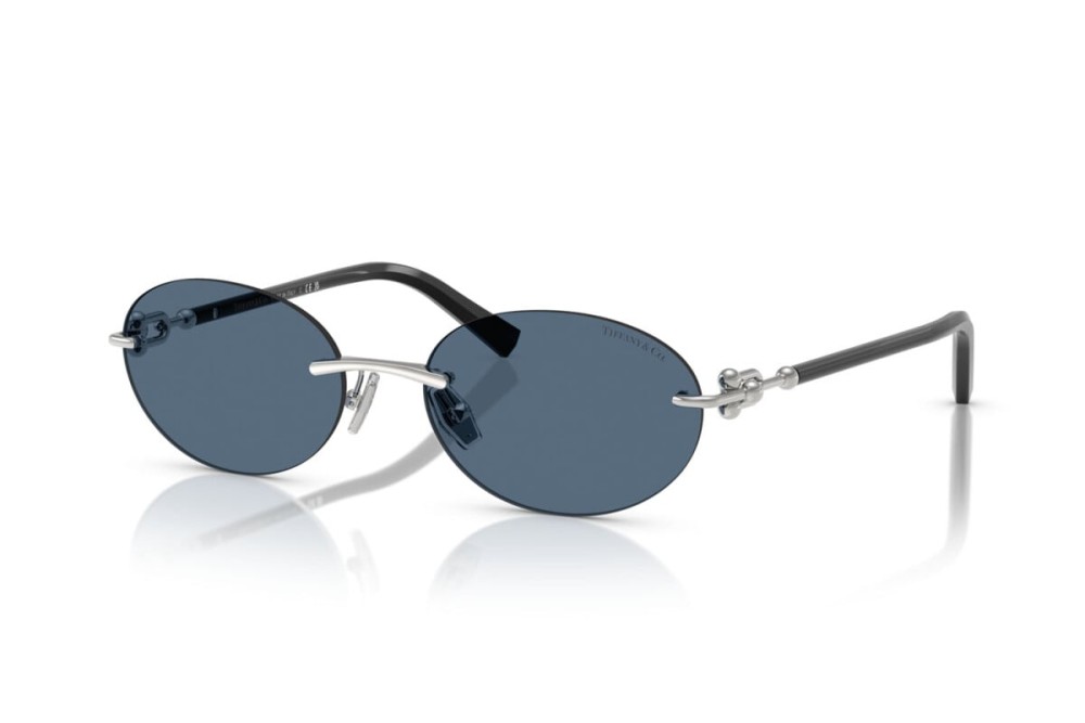 TIFFANY & CO. TF3104D - 600180 - 56 Okulary przeciwsłoneczne Srebrny Owalny