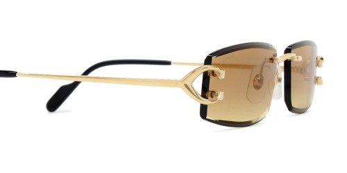 Cartier CT0465S - 004 - 56 Okulary przeciwsłoneczne Złoty Kanciaste