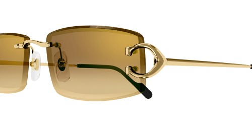 Cartier CT0465S - 004 - 56 Okulary przeciwsłoneczne Złoty Kanciaste