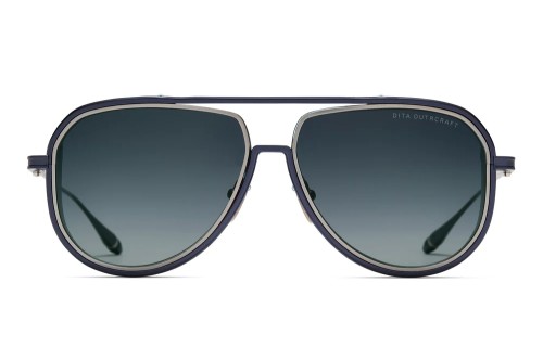 Dita OUTRCRAFT DTS188-A TITANIUM - 03 - 59 Okulary przeciwsłoneczne Ciemnoniebieski Pilotki (aviator)
