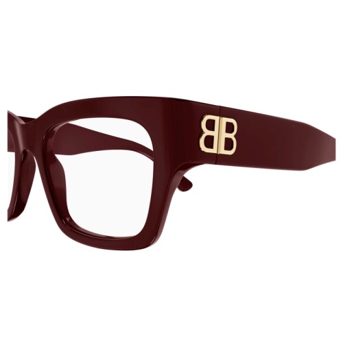 Balenciaga BB0325O - 004 - 52 Oprawki korekcyjne Czerwony Kanciaste