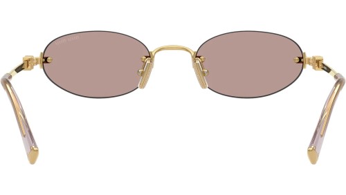 MIU MIU MU A54S - 5AK20I - 51 Okulary przeciwsłoneczne Złoty Owalny