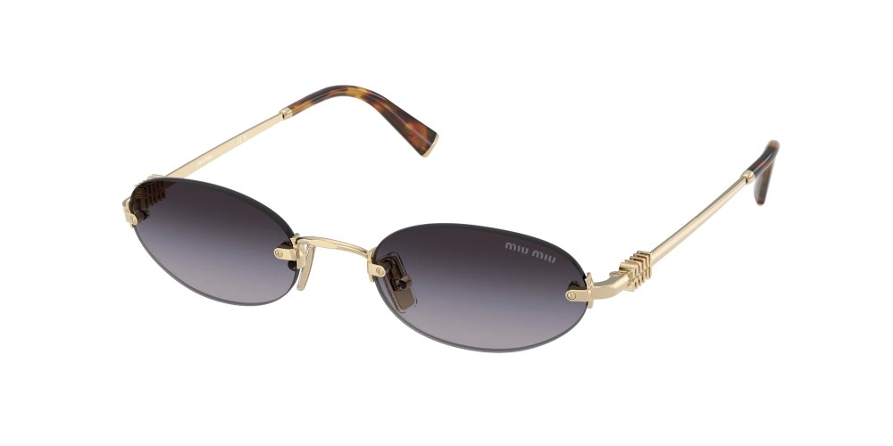 MIU MIU MU A54S - ZVN5D1 - 51 Okulary przeciwsłoneczne Złoty Owalny