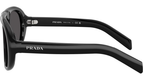 PRADA PR C05S - 16K08Z - 57 Okulary przeciwsłoneczne Czarny Pilotki (aviator)