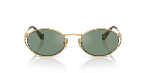 MIU MIU MU 52YS - 5AK04M - 54 Okulary przeciwsłoneczne Złoty Owalny