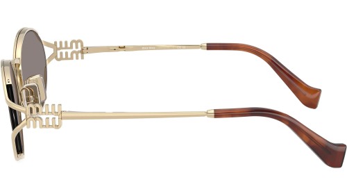 MIU MIU MU 52YS - ZVN80Q - 54 Okulary przeciwsłoneczne Złoty Owalny