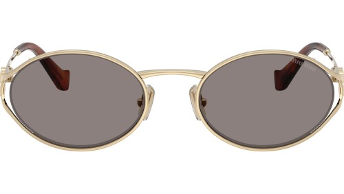 MIU MIU MU 52YS - ZVN80Q - 54 Okulary przeciwsłoneczne Złoty Owalny