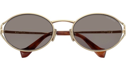 MIU MIU MU 52YS - ZVN80Q - 54 Okulary przeciwsłoneczne Złoty Owalny