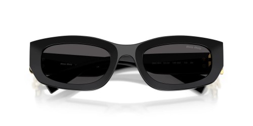MIU MIU MU B04S - 16K08Z - 53 Okulary przeciwsłoneczne Czarny Kanciaste