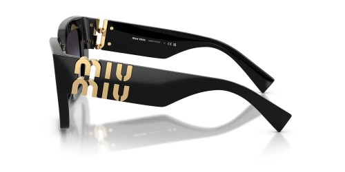 MIU MIU MU B05S - 16K90A - 51 Okulary przeciwsłoneczne Czarny Kanciaste