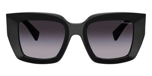 MIU MIU MU B05S - 16K90A - 51 Okulary przeciwsłoneczne Czarny Kanciaste