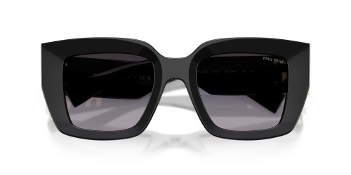 MIU MIU MU B05S - 16K90A - 51 Okulary przeciwsłoneczne Czarny Kanciaste