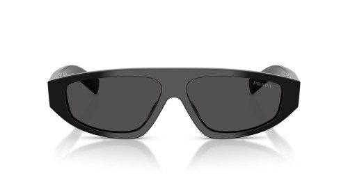 PRADA PR C02S - 16K08Z - 57 Okulary przeciwsłoneczne Czarny Kanciaste