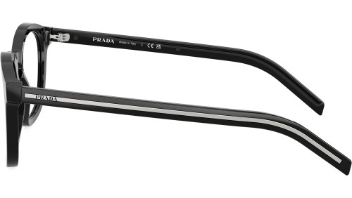 PRADA PR C04V - 16K1O1 - 51 Oprawki korekcyjne Czarny Pillow (zaokrąglony)