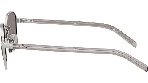 PRADA PR C50S - 1BC80Q - 53 Okulary przeciwsłoneczne Srebrny Kanciaste