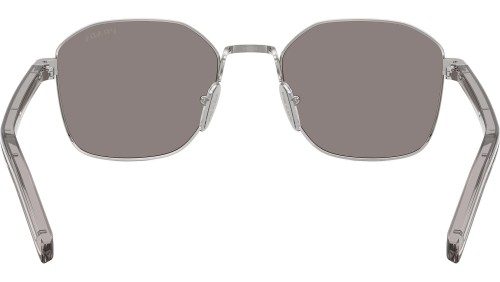 PRADA PR C50S - 1BC80Q - 53 Okulary przeciwsłoneczne Srebrny Kanciaste