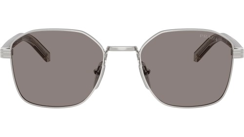 PRADA PR C50S - 1BC80Q - 53 Okulary przeciwsłoneczne Srebrny Kanciaste