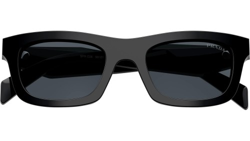 PRADA PR C06S - 16K70B - 50 Okulary przeciwsłoneczne Czarny Pillow (zaokrąglony)