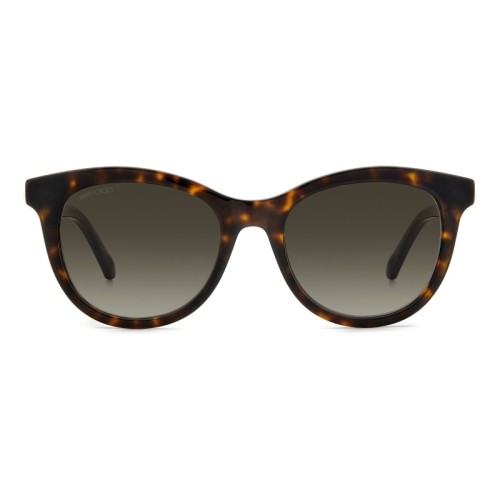 Jimmy Choo ANNABETH/S - 086HA - 51 Okulary przeciwsłoneczne Havana Pillow (zaokrąglony)