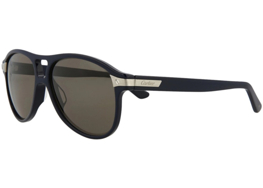 Cartier CT0081S - 002 - 56 Okulary przeciwsłoneczne Ciemnoniebieski Pilotki (aviator)