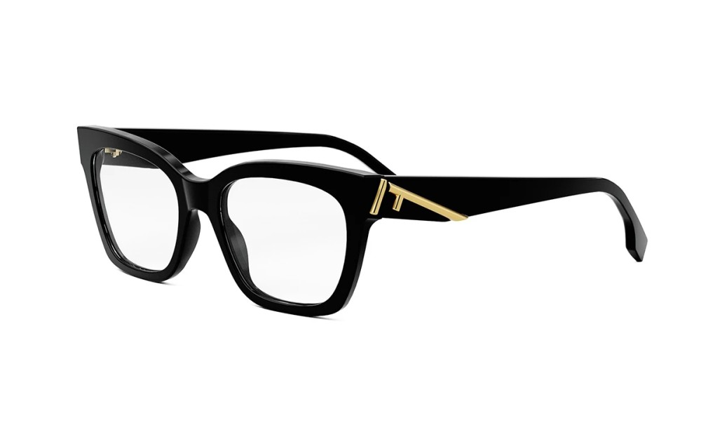 Fendi FE50073I - 001 - 52 Oprawki korekcyjne Czarny Kanciaste