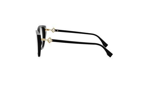 Fendi FE50100I - 001 - 53 Oprawki korekcyjne Czarny Kocie oczy