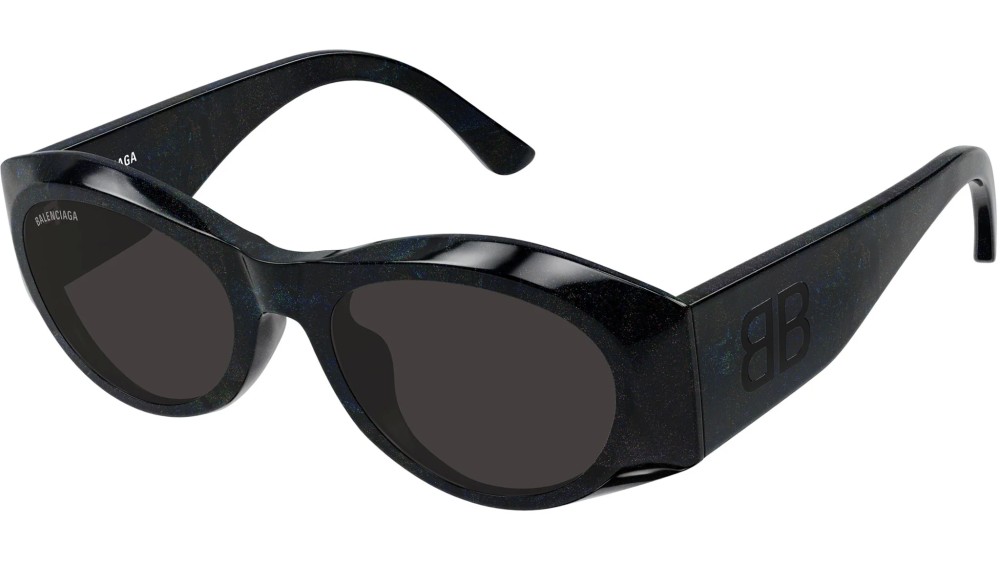 Balenciaga BB0396SK - 003 - 55 Okulary przeciwsłoneczne Owalny