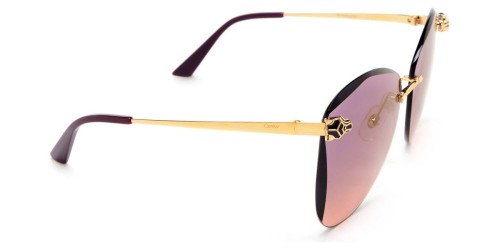 Cartier CT0398S - 003 - 62 Okulary przeciwsłoneczne Złoty Motyl