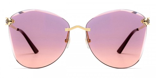 Cartier CT0398S - 003 - 62 Okulary przeciwsłoneczne Złoty Motyl
