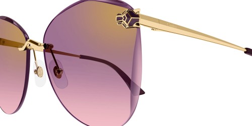 Cartier CT0398S - 003 - 62 Okulary przeciwsłoneczne Złoty Motyl