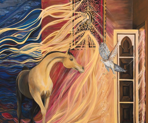 Fanni Mikó - Obrazy - HOMECOMING - 2023, ACRYLIC, CANVAS - 100 X 120