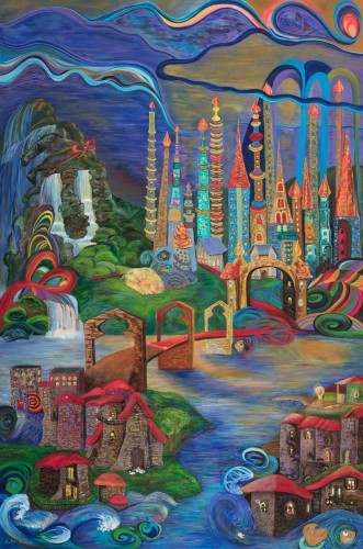 Fanni Mikó - Obrazy - THE OTHER SIDE - 2024, ACRYLIC, CANVAS - 150 x 100