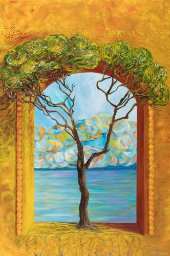 Fanni Mikó - Obrazy - BREAKTHROUGH - 2024, ACRYLIC, CANVAS - 100 X 150