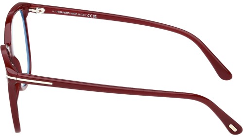 Tom Ford TF6089-B - 069 - 54 - Z SOCZEWKAMI Z FILTREM ŚWIATŁA NIEBIESKO-FIOLETOWEGO Oprawki korekcyjne Burgundija Pillow (zaokrąglony)