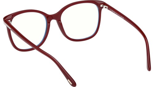 Tom Ford TF6089-B - 069 - 54 - Z SOCZEWKAMI Z FILTREM ŚWIATŁA NIEBIESKO-FIOLETOWEGO Oprawki korekcyjne Burgundija Pillow (zaokrąglony)
