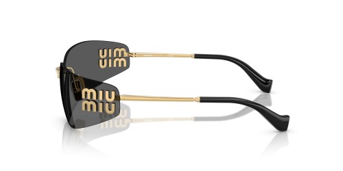 MIU MIU MU A51S - 5AK5S0 - 75 Okulary przeciwsłoneczne Złoty Jednoszybowe