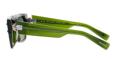 Balmain BPS-116 B-III - C - 56 Okulary przeciwsłoneczne Zielony Płaska góra