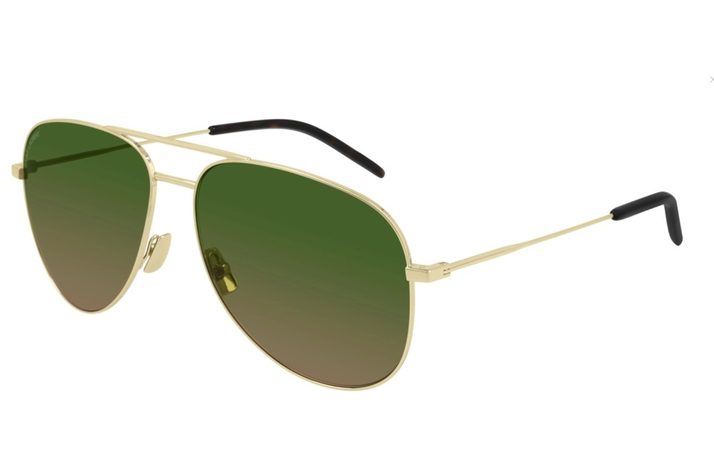 Saint Laurent SL CLASSIC 11 - 052 - 59 Okulary przeciwsłoneczne Złoty Pilotki (aviator)