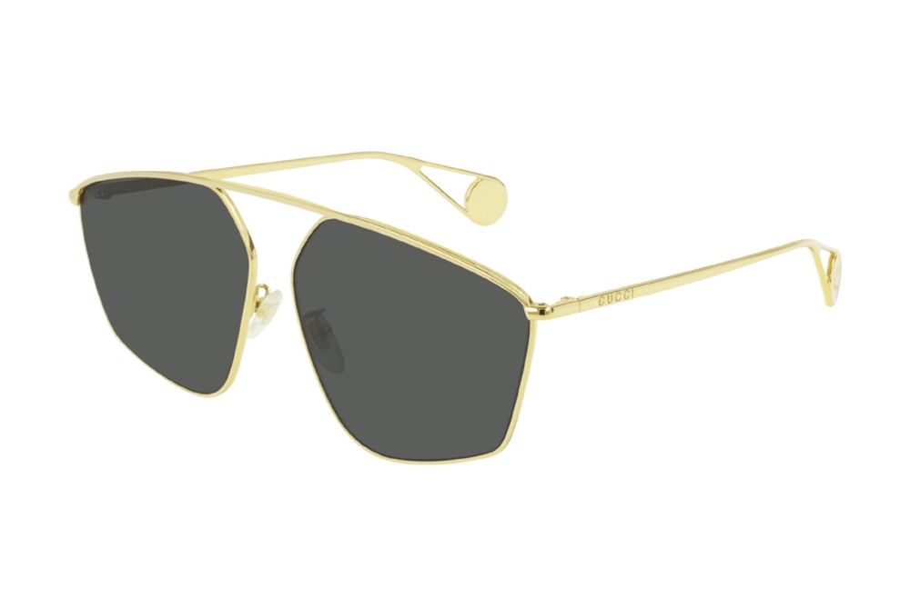 Gucci GG0437SA - 002 - 60 Okulary przeciwsłoneczne Złoty Pilotki (aviator)