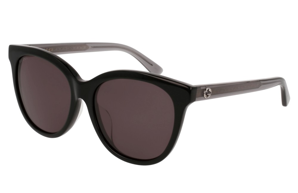 Gucci GG0081SK - 002 - 56 Okulary przeciwsłoneczne Czarny Kocie oczy