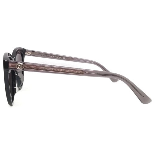 Gucci GG0081SK - 002 - 56 Okulary przeciwsłoneczne Czarny Kocie oczy