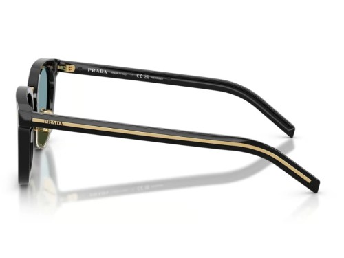 PRADA PR C01SD - 16K04D - 52 - Z SOCZEWKAMI POLARYZACYJNYMI Okulary przeciwsłoneczne Czarny Kocie oczy