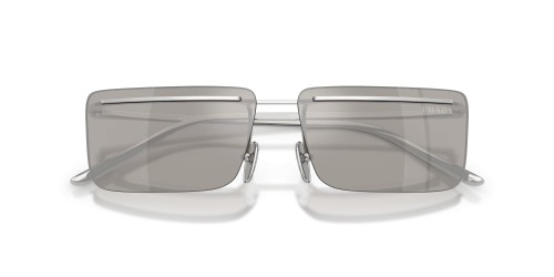 PRADA PR C53S - 1BC60N - 60 Okulary przeciwsłoneczne Srebrny Prostokątny