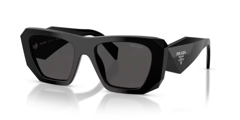 PRADA PR B18S - 16K08Z - 53 Okulary przeciwsłoneczne Czarny Kanciaste