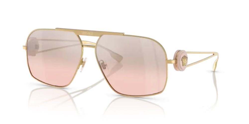 VERSACE VE2269 - 10027E - 62 Okulary przeciwsłoneczne Złoty